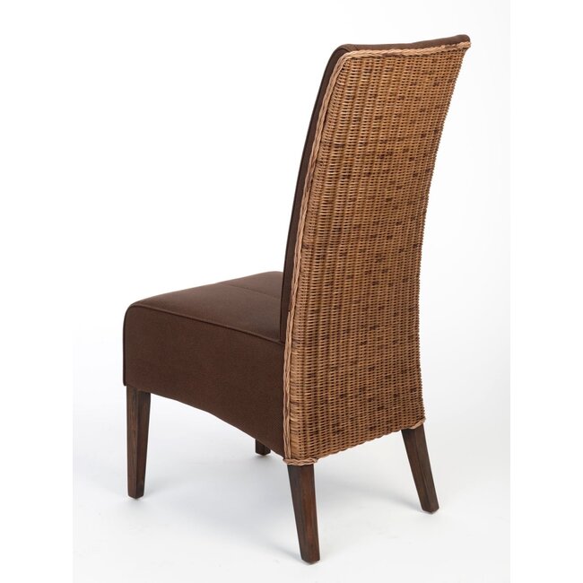 4 Stück Esszimmer Rattanstühle braun