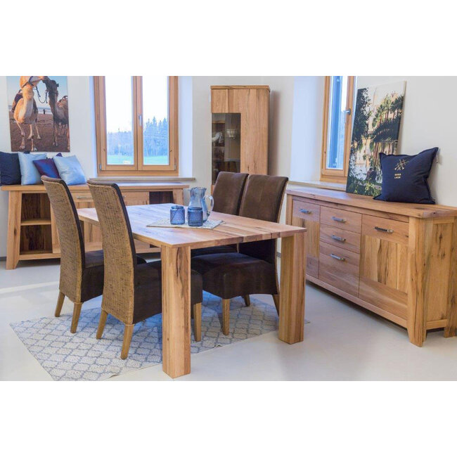 6 Stück Set Esszimmer Rattan braun