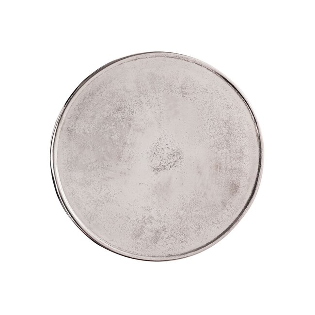 Deko Beistelltisch rund silber