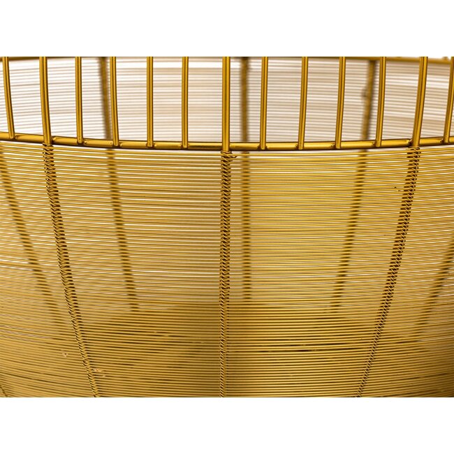 2er Set Glamour Couchtisch gold rund