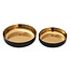 2er Set Deko Schale rund Glam