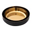 2er Set Deko Schale rund Schwarz / Gold