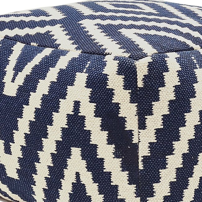Fußhocker Pouf Kelim blau