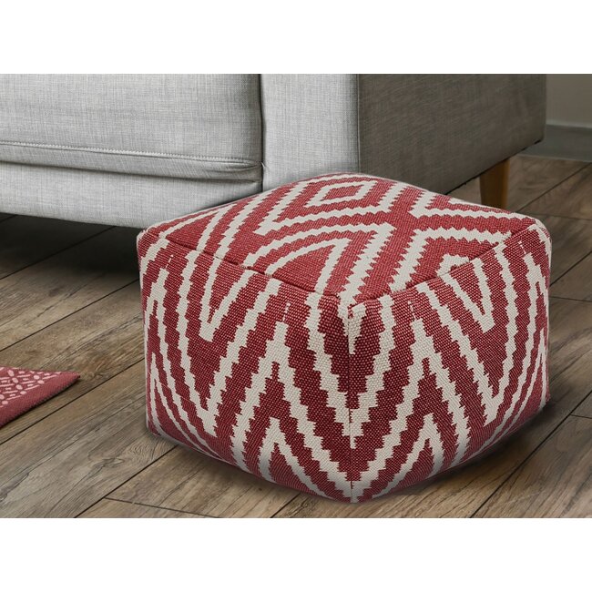 Sitzhocker Pouf rot