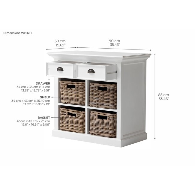 Halifax Sideboard – Kompakter Landhaus-Charme mit natürlichen Akzenten