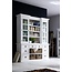 Bibliothek Vitrine mit Korb Set und Glaseinsatz