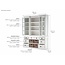 Bibliothek Vitrine mit Korb Set und Glaseinsatz