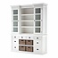 Bibliothek Vitrine mit Korb Set und Glaseinsatz