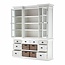 Bibliothek Vitrine mit Korb Set und Glaseinsatz