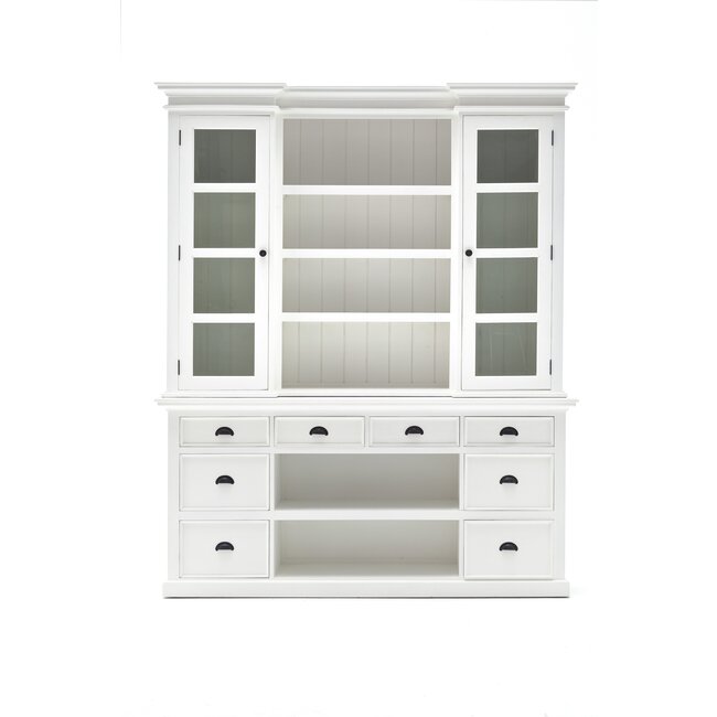 Bibliothek Vitrine mit Korb Set und Glaseinsatz