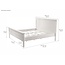 Kingsize-Bett Halifax 180x200 cm – Eleganz in massivem Weiß