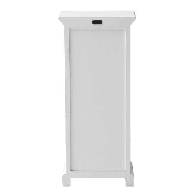 Kleines Schubregal mit Korb-Set weiß