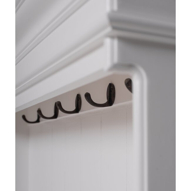 Kleiderständer mit Sitzbank & Korb-Set