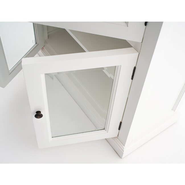 3 Ebenen Vorratsschrank weiß