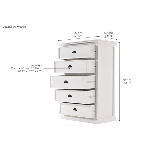 Hochkommode Halifax – Platzsparendes Stauraumwunder