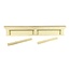 8 Haken Wandgarderobe gold