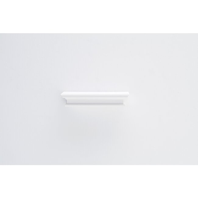 Schwebendes Wandregal, Mittel weiß