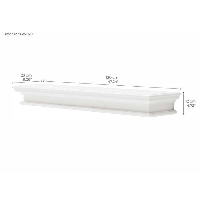 Schwebendes Wandregal, Extra Lang
