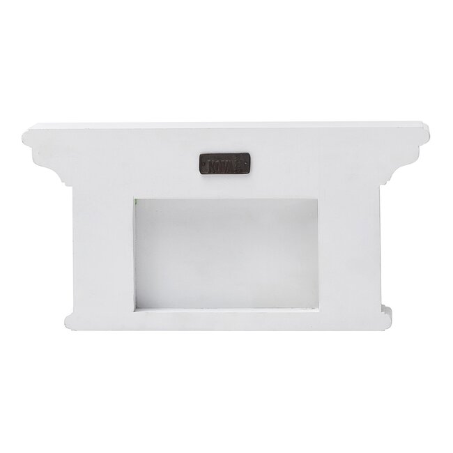 2 Haken Wandgarderobe weiß