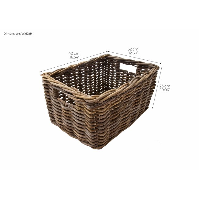 Rattankorb (4er-Set)