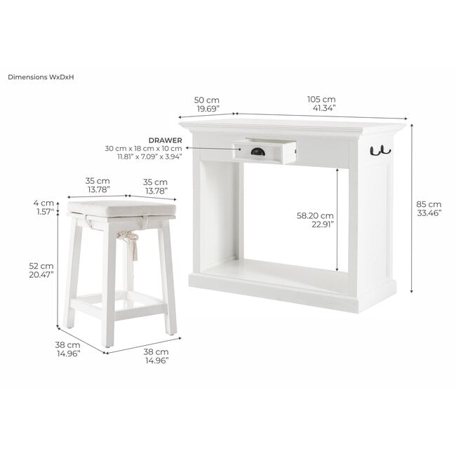 üchentisch-Set Halifax – Kompakte Intelligenz für Ihre Traumküche