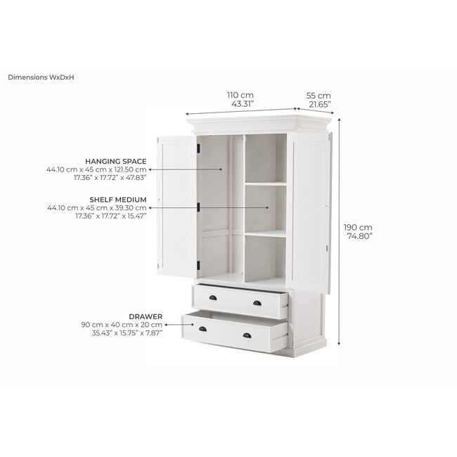 Kleiderschrank weiß