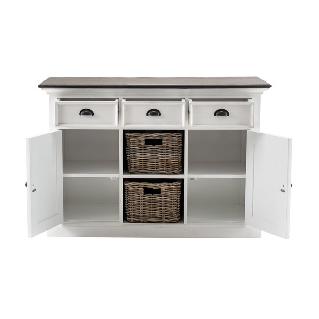 Sideboard Halifax Accent – Raffinierter Stauraum mit Rattan-Charme