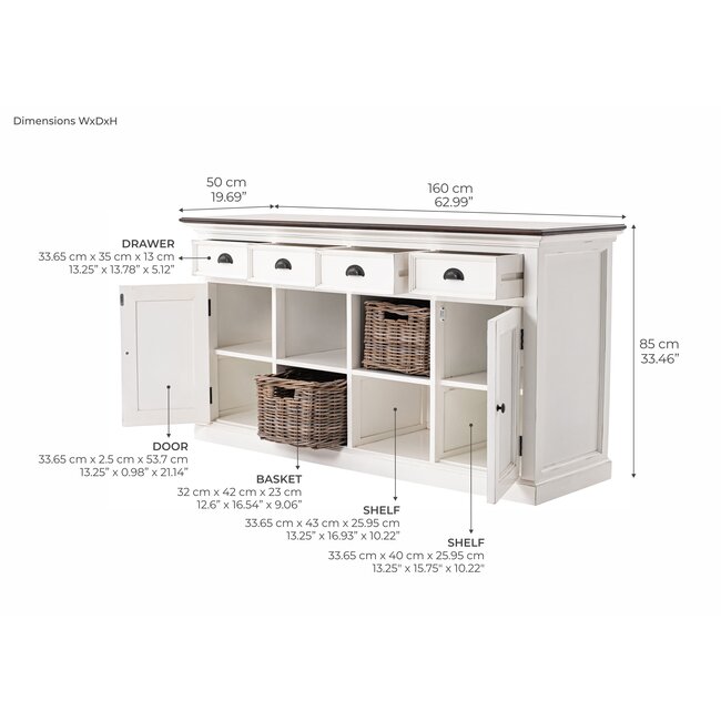 Buffet Halifax Accent – Exklusives Design und Natürliche Akzente