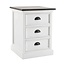 Nachttisch mit Schubladen weiß