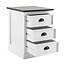 Nachttisch mit Schubladen weiß