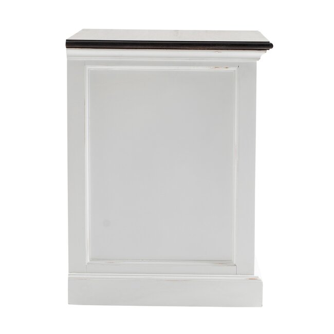 Nachttisch mit Schubladen weiß