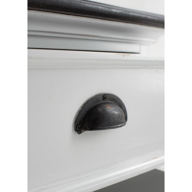 Nachttisch mit Schubladen weiß