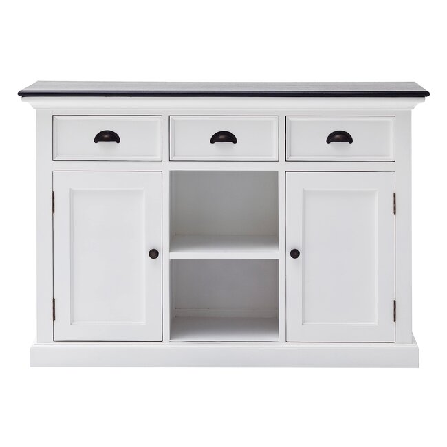 Sideboard Halifax Contrast – Struktur & Stil mit Rattan-Akzenten