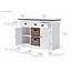 Sideboard Halifax Contrast – Struktur und Stil mit Rattan-Akzenten