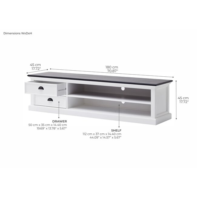 TV-Element Halifax Contrast – Moderner Landhausstil mit starken Akzenten