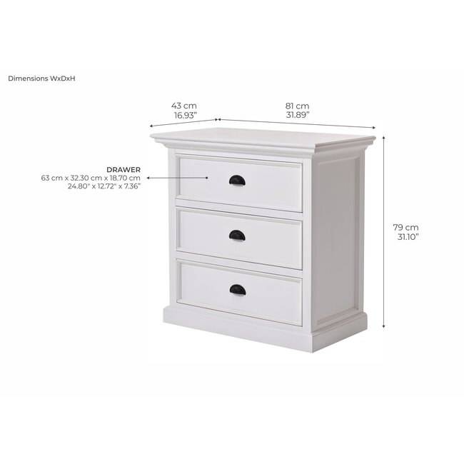 Nachttisch mit Schubladen