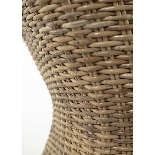 Rattan-Clubstühle – Stilvolle Lounge-Sessel in Aschgrau