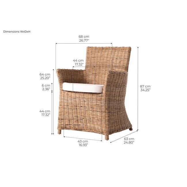 Bishop Chair – Skulpturales Design & Handgewebtes Rattan