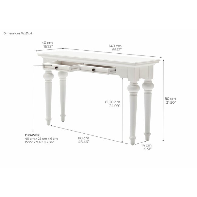 Konsolentisch Landhaus weiß