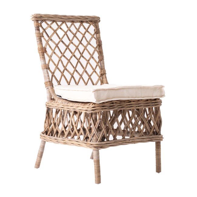 Rattan-Esszimmerstuhl – Romantische Ästhetik und Handgeflochtener Komfort