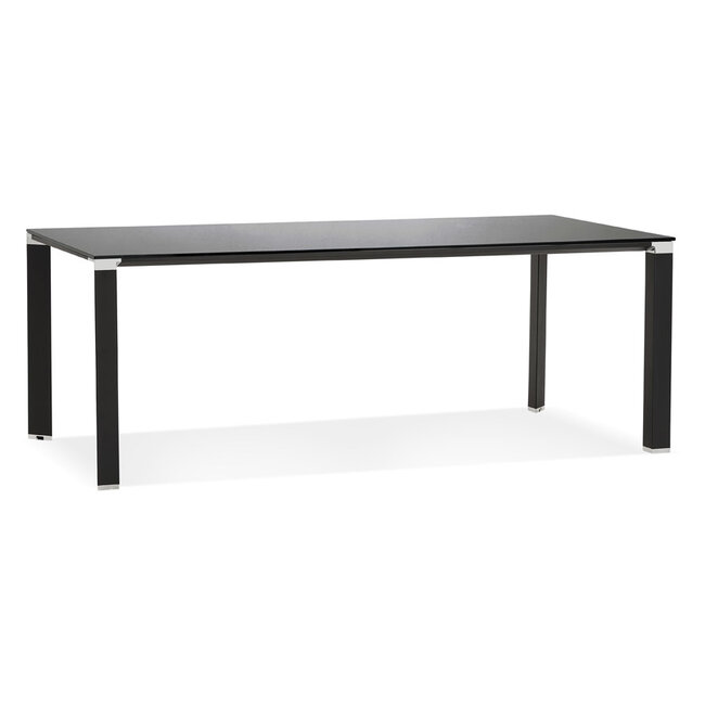 Schreibtisch WARNER – Glasplatte, 200 cm