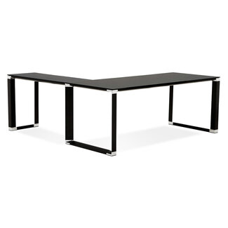 KOKOON Eckschreibtisch  WARNER – Glasplatte, 200 cm