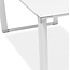 Eckschreibtisch WARNER – Glasplatte, 200 cm