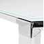 Eckschreibtisch WARNER – Glasplatte, 200 cm