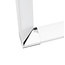Eckschreibtisch WARNER – Glasplatte, 200 cm