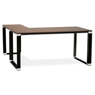 KOKOON Eckschreibtisch  WARNER – Laminatplatte Braun 160 cm