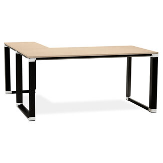 KOKOON Eckschreibtisch  WARNER – Laminatplatte Natürlich 160 cm