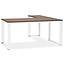 Eckschreibtisch  WARNER – Laminatplatte Braun 160 cm