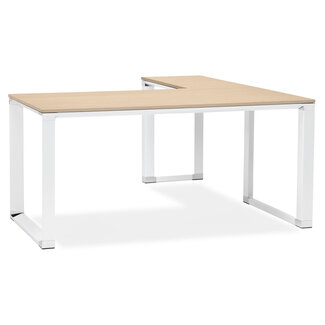 KOKOON Eckschreibtisch  WARNER – Laminatplatte Natürlich 160 cm