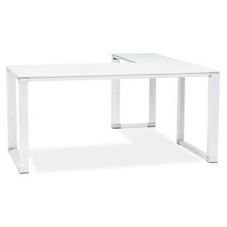 KOKOON Eckschreibtisch  WARNER – Glasplatte, 160 cm